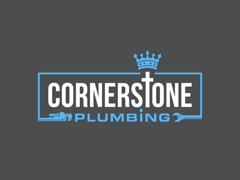 Cornerstone Plumbing logo design by Andri