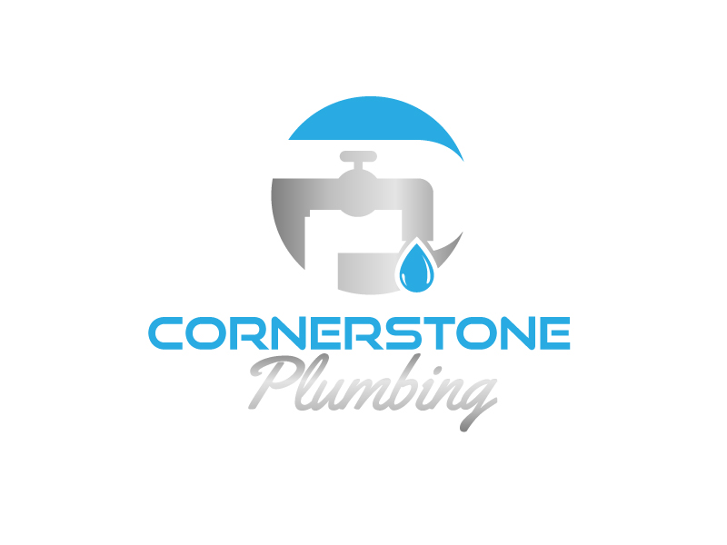 Cornerstone Plumbing logo design by leduy87qn