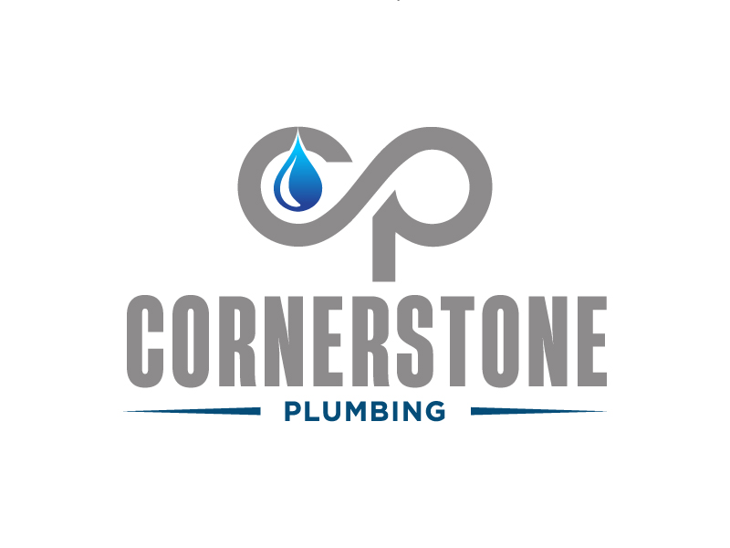 Cornerstone Plumbing logo design by yondi