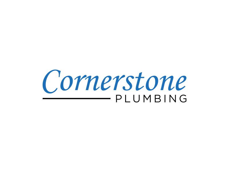 Cornerstone Plumbing logo design by Rossee
