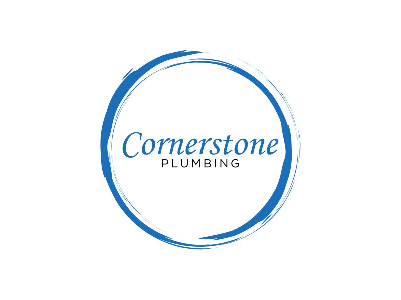 Cornerstone Plumbing logo design by Rossee