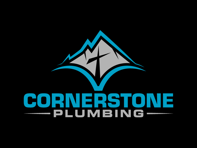 Cornerstone Plumbing logo design by Kirito