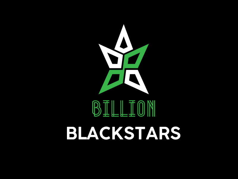Billion Blackstars logo design by mppal