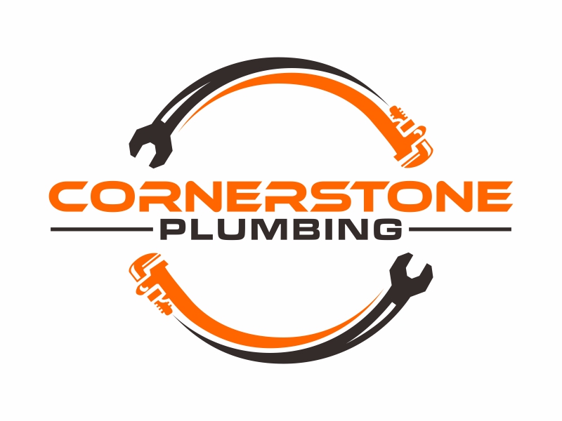Cornerstone Plumbing logo design by qqdesigns