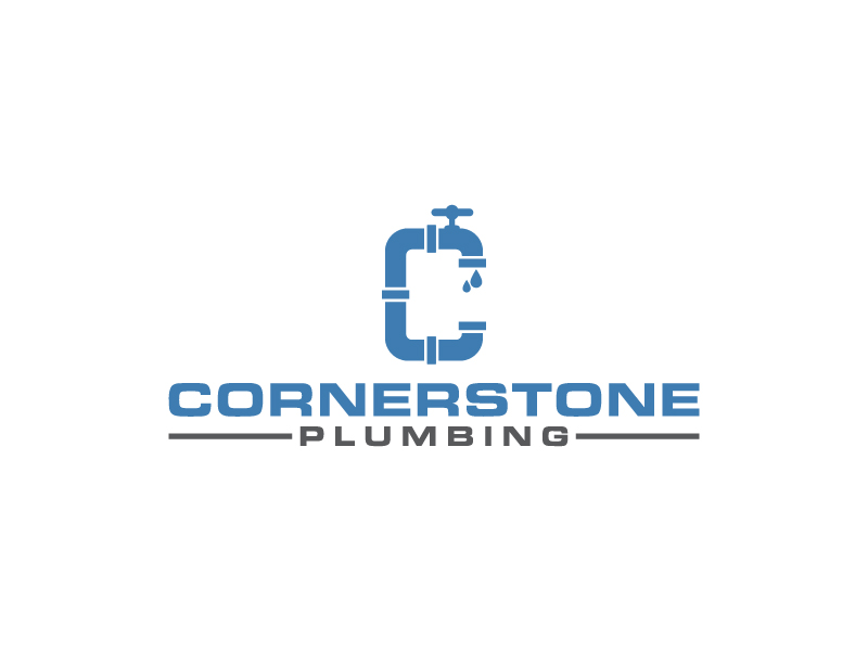 Cornerstone Plumbing logo design by Farencia