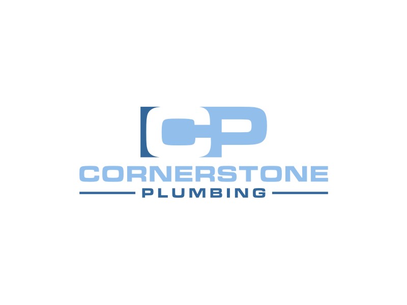 Cornerstone Plumbing logo design by Artomoro