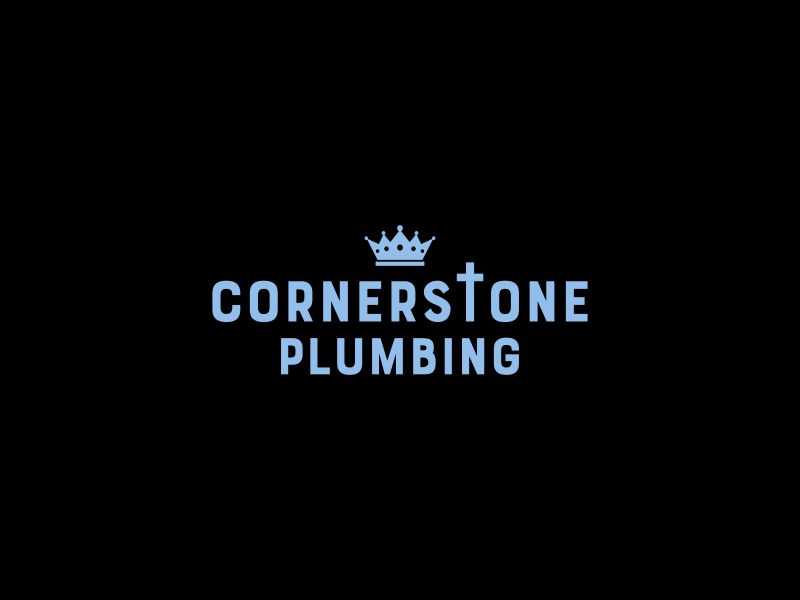 Cornerstone Plumbing logo design by glasslogo