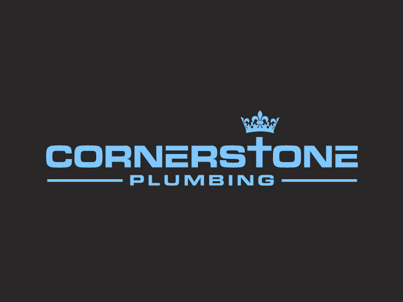 Cornerstone Plumbing logo design by REDCROW