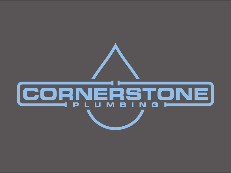 Cornerstone Plumbing logo design by denfransko