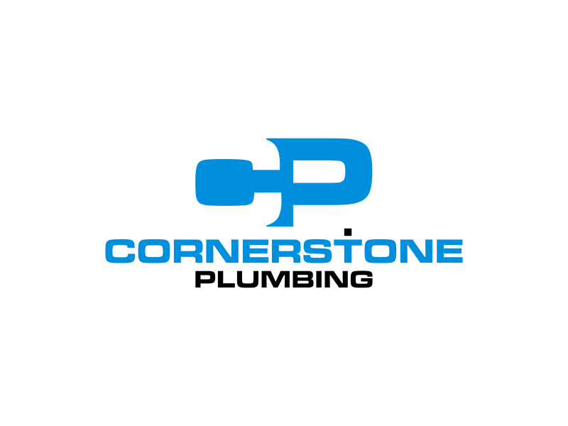 Cornerstone Plumbing logo design by Humhum