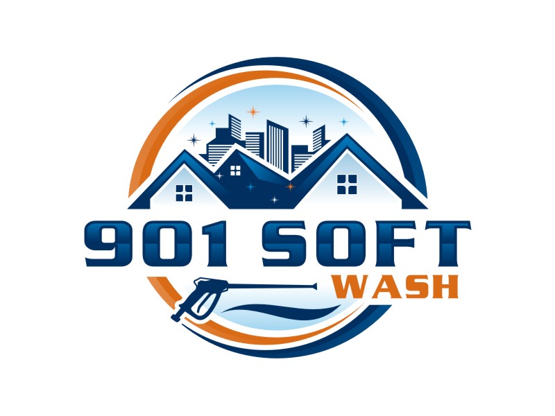 901 Soft Wash logo design by Giandra