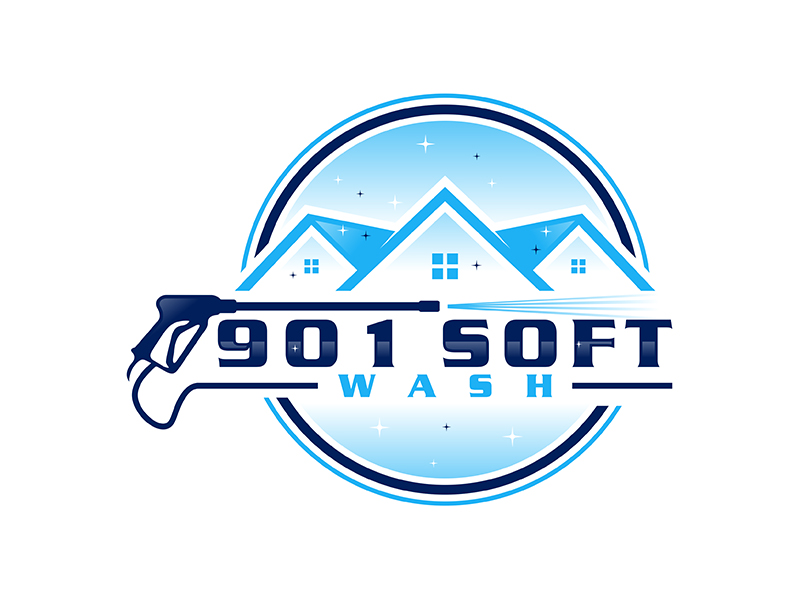 901 Soft Wash logo design by ndaru