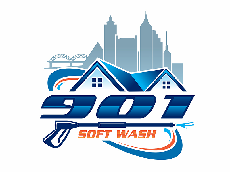 901 Soft Wash logo design by gitzart