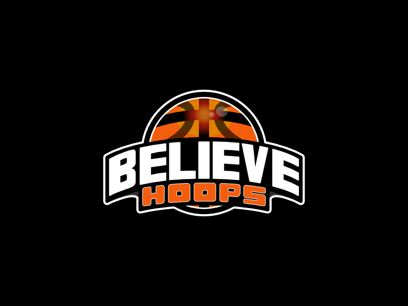 Believe Hoops logo design by dave_ten_minutes
