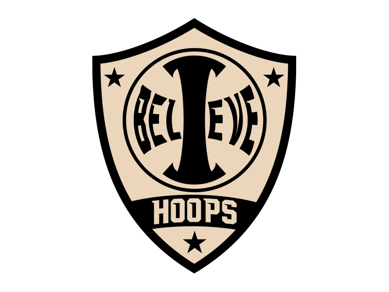 Believe Hoops logo design by MarkindDesign
