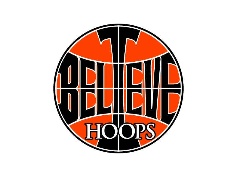 Believe Hoops logo design by mewlana