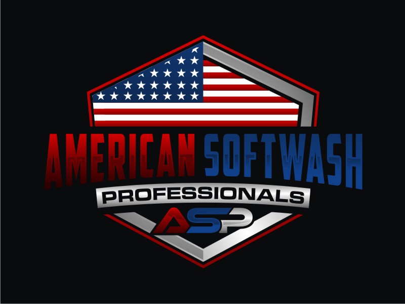 American Softwash Professionals logo design by Artomoro