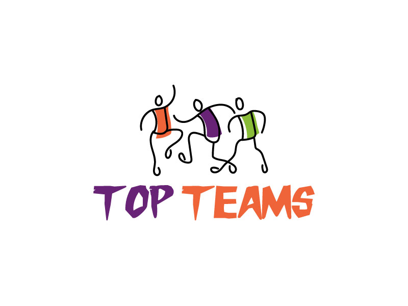 Top Teams logo design by aryamaity