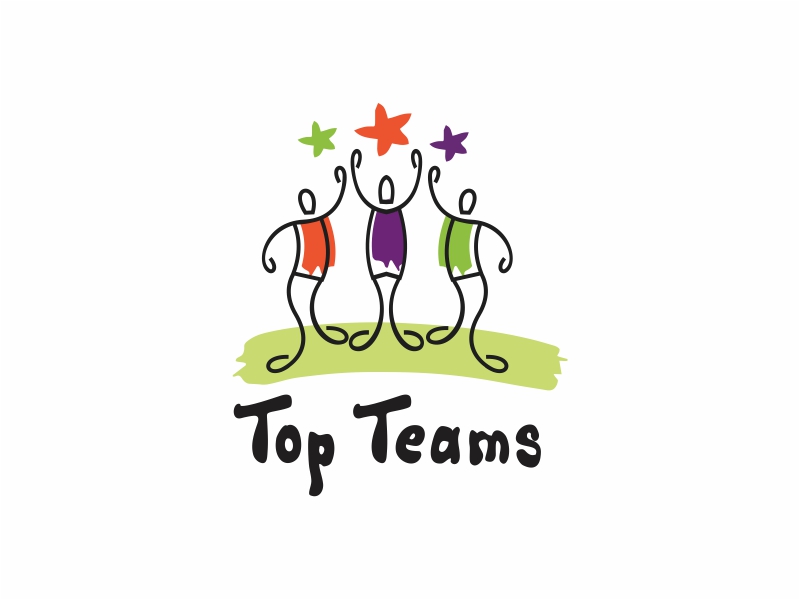 Top Teams logo design by up2date