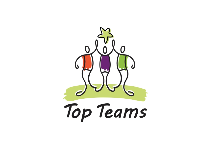 Top Teams logo design by up2date
