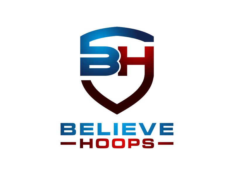 Believe Hoops logo design by BlessedArt