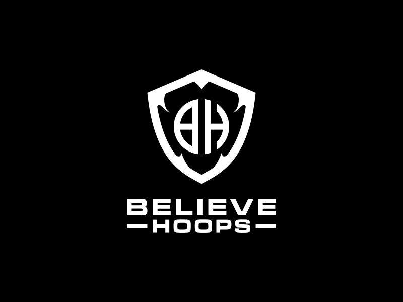 Believe Hoops logo design by BlessedArt