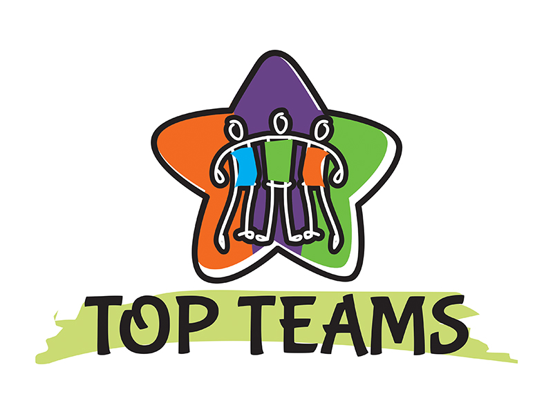 Top Teams logo design by gitzart