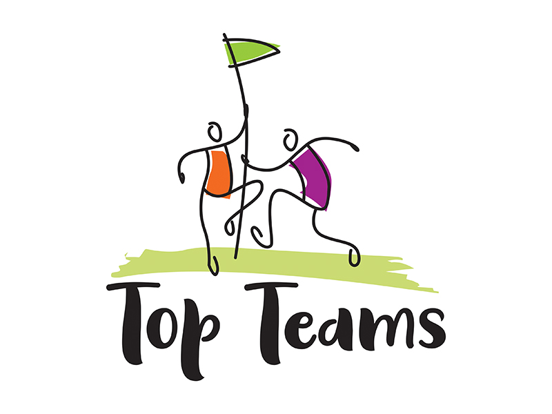 Top Teams logo design by gitzart