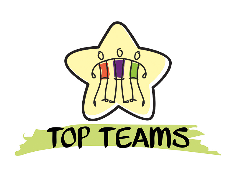 Top Teams logo design by gitzart