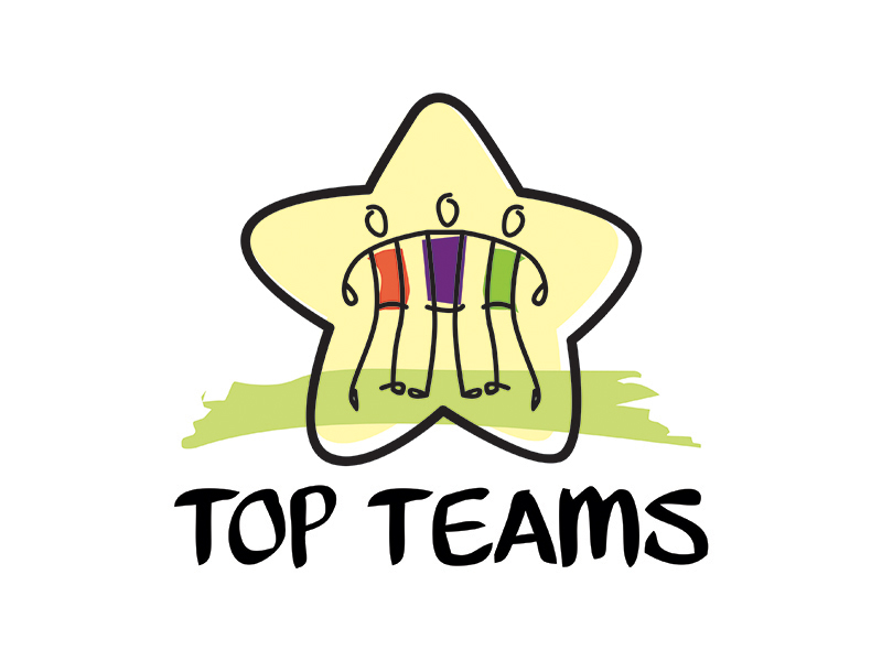 Top Teams logo design by gitzart