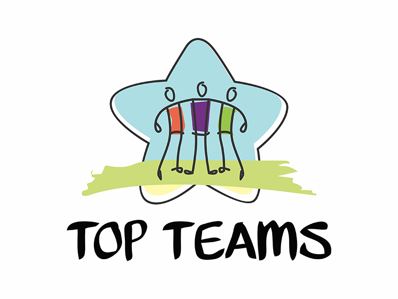 Top Teams logo design by gitzart