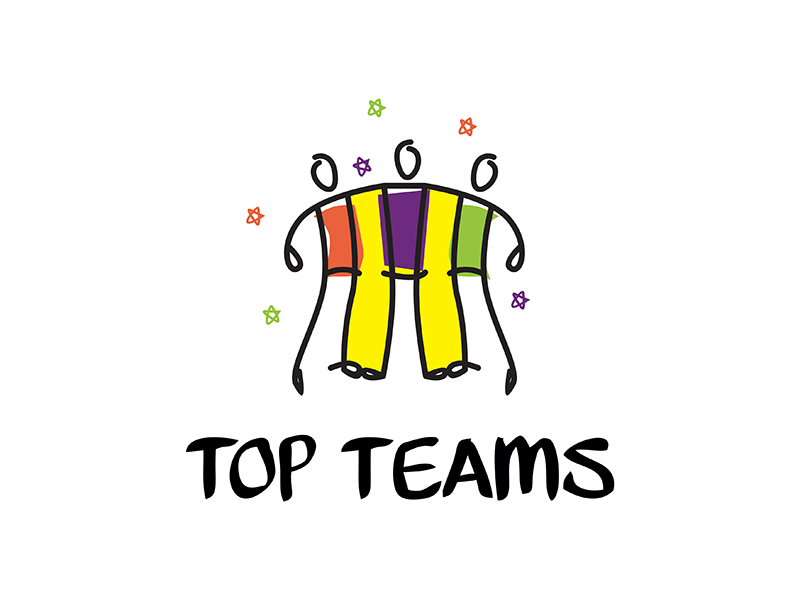 Top Teams logo design by gitzart