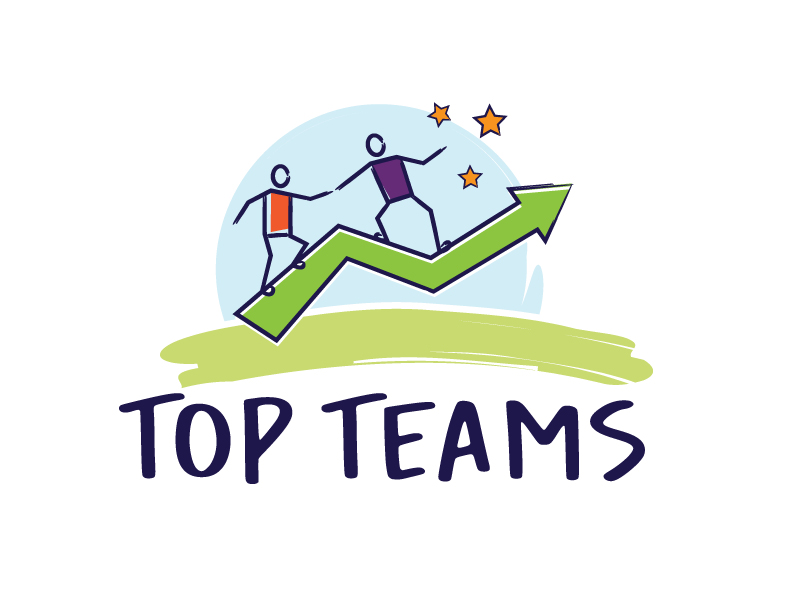 Top Teams logo design by jaize