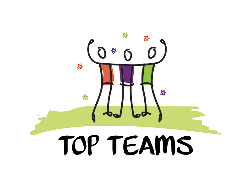 Top Teams logo design by gitzart
