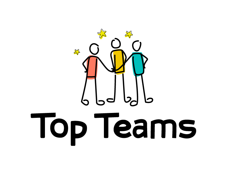 Top Teams logo design by Dawnxisoul393