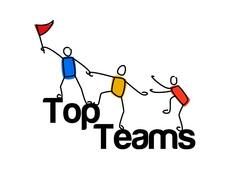 Top Teams logo design by Dawnxisoul393