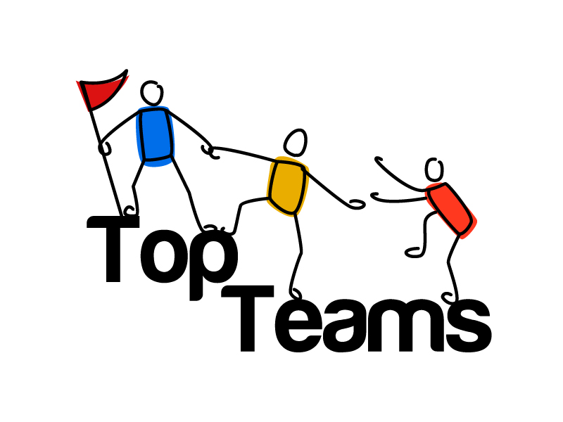Top Teams logo design by Dawnxisoul393
