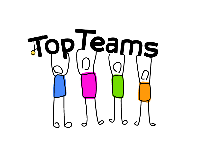 Top Teams logo design by Dawnxisoul393