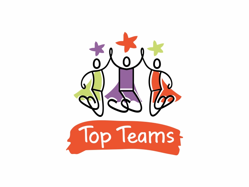 Top Teams logo design by up2date