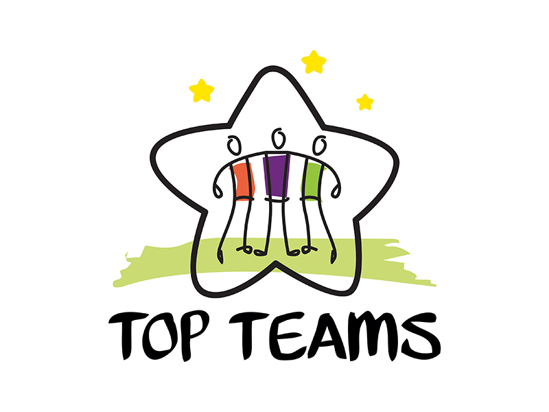 Top Teams logo design by gitzart
