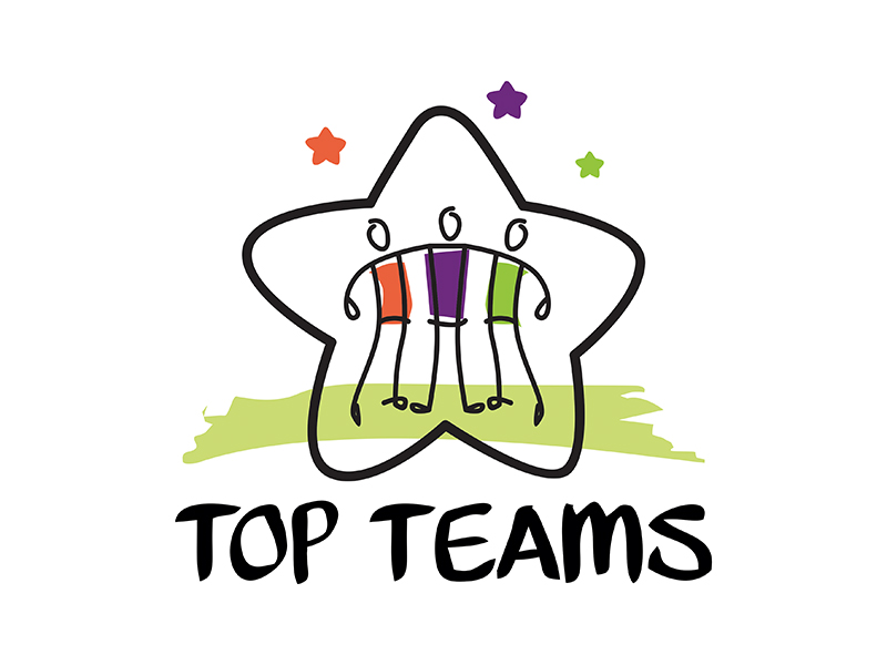 Top Teams logo design by gitzart