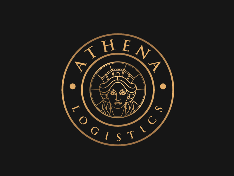 Athena Logistics logo design by senja03