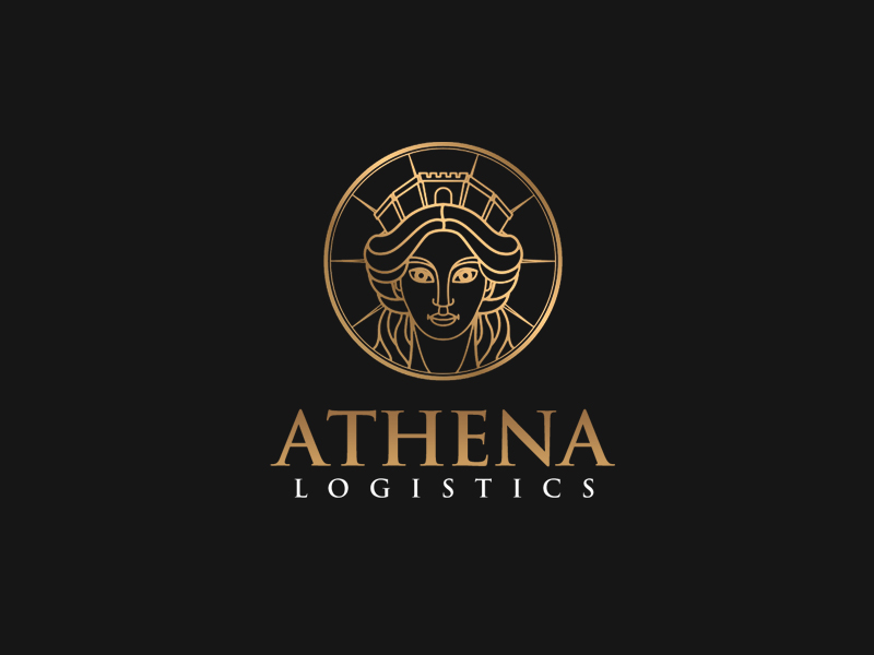 Athena Logistics logo design by senja03
