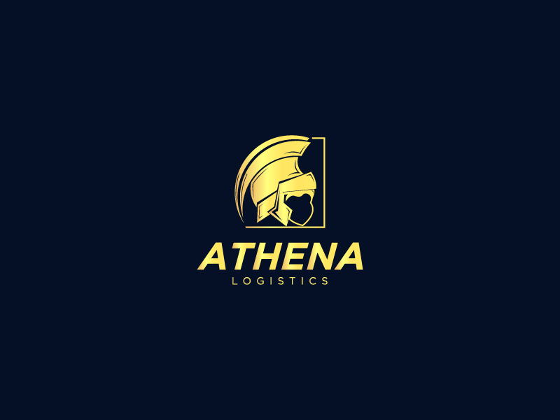 Athena Logistics logo design by GAJRAJ