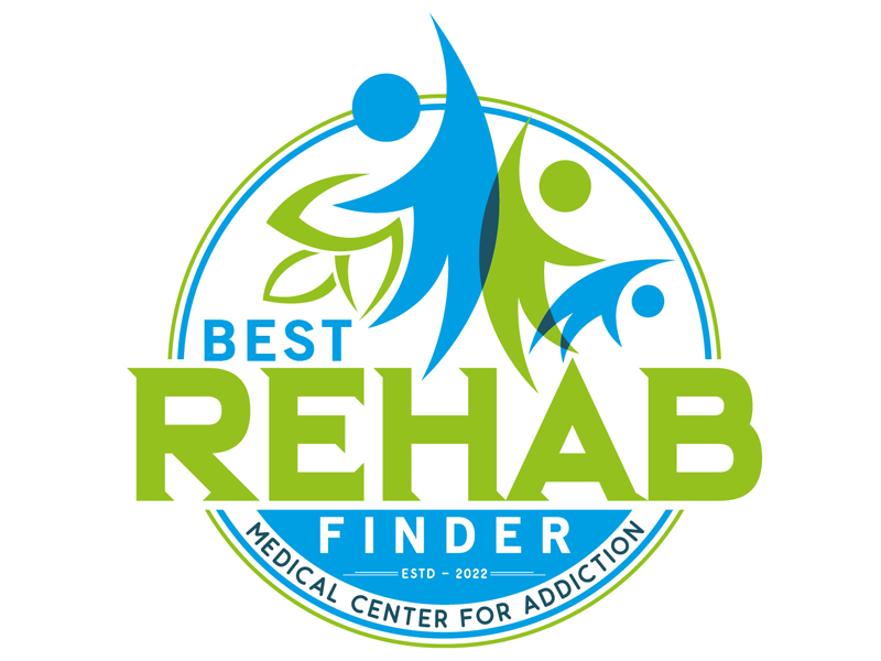 Best Rehab Finder logo design by DreamLogoDesign