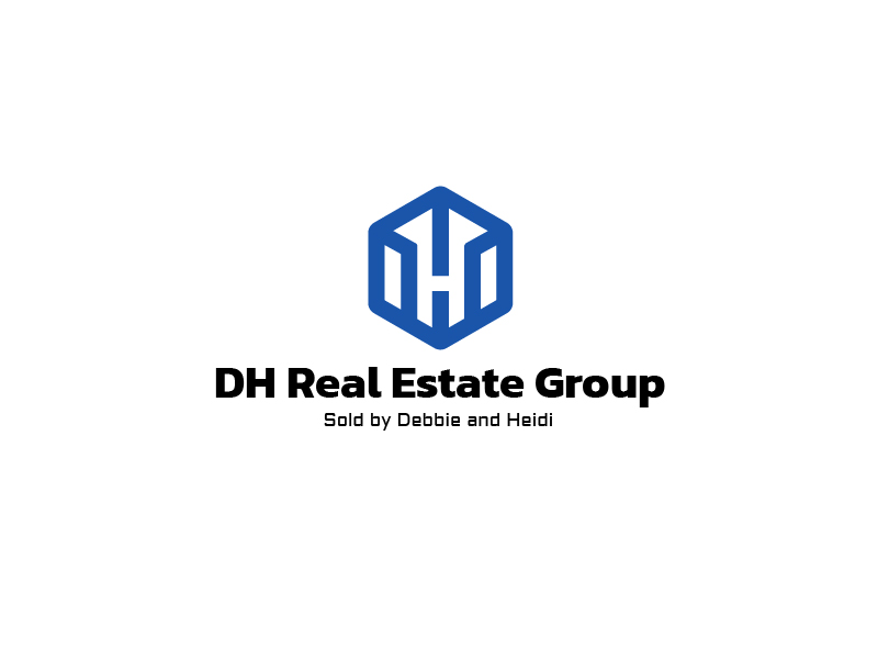 DH Real Estate Group | Sold by Debbie and Heidi logo design by Herodeco
