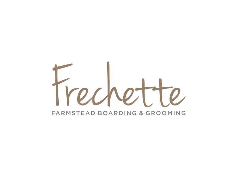 Frechette Farmstead Boarding & Grooming logo design by Artomoro