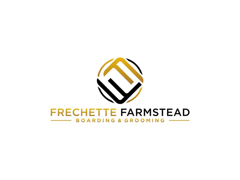 Frechette Farmstead Boarding & Grooming logo design by Artomoro