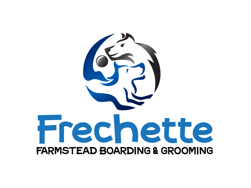 Frechette Farmstead Boarding & Grooming logo design by Dawnxisoul393