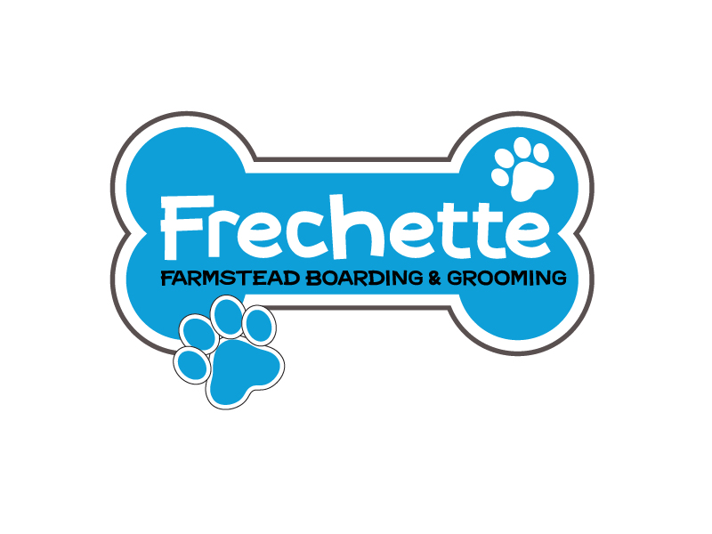 Frechette Farmstead Boarding & Grooming logo design by Dawnxisoul393
